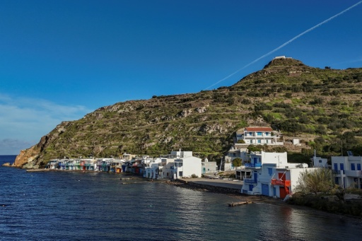 Le village de Klima sur l'île grecque de Milos, en mer Egée, le 4 février 2026
