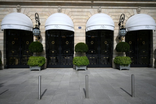 L'hôtel Ritz à Paris, le 21 avril 2020