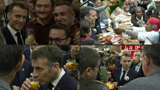 Salon de l'agriculture: Emmanuel Macron déambule à travers les stands