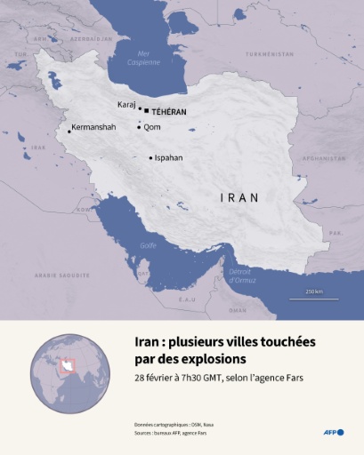 Iran: plusieurs villes touchées par des explosions