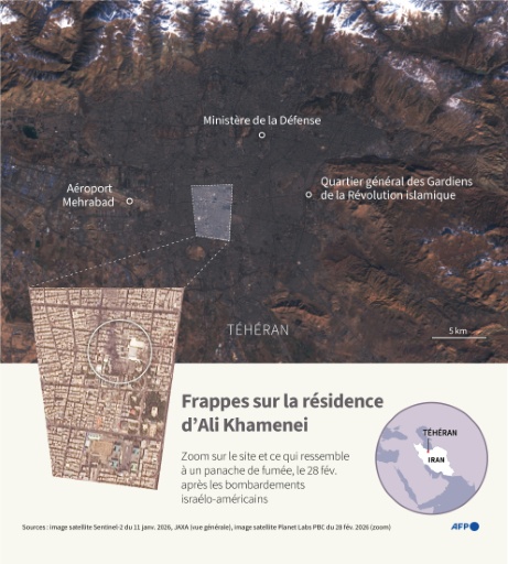 Frappes sur la résidence d'Ali Khamenei
