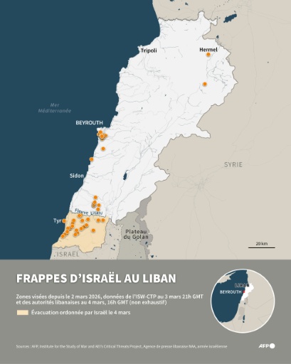 Frappes d'Israël au Liban