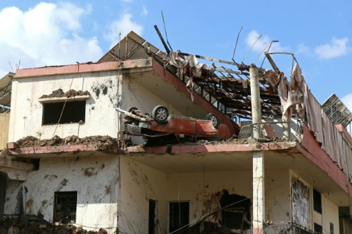 Destructions dans la ville de Nabi Sheet après une opération militaire israélienne dans la vallée de la Bekaa, au Liban, le 7 mars 2026