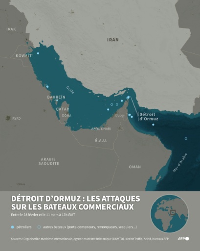 Détroit d'Ormuz&nbsp;: les attaques sur les bateaux commerciaux