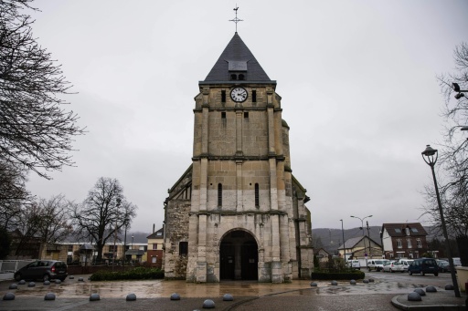 L'église de Saint-Étienne-du-Rouvray où le père Jacques Hamel a été tué